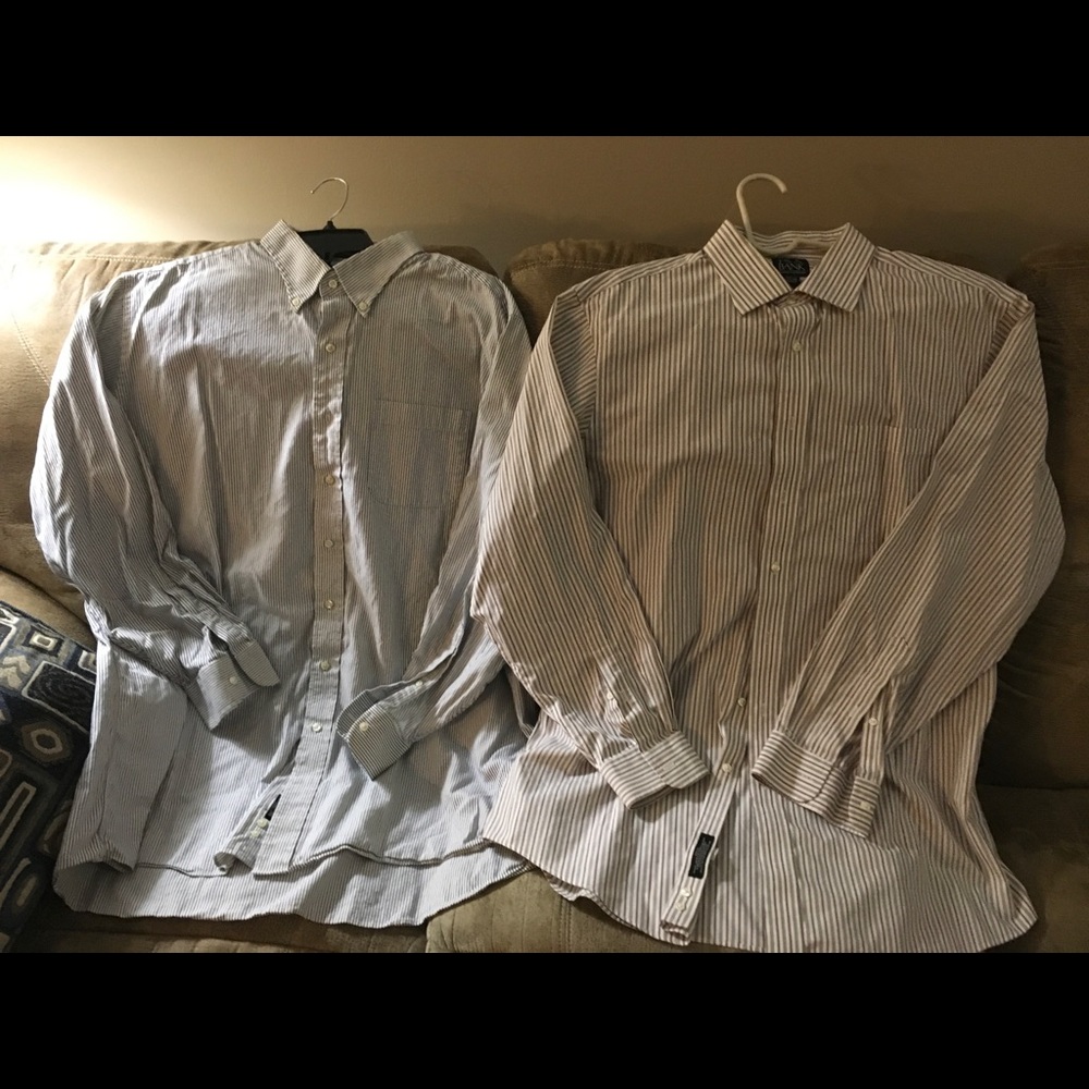 Joseph A. Banks 2 shirts 17.5 x 36 & 18 x 36